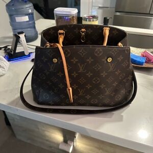 Louis Vuitton Dark Brown Monogram Shoulder Bag